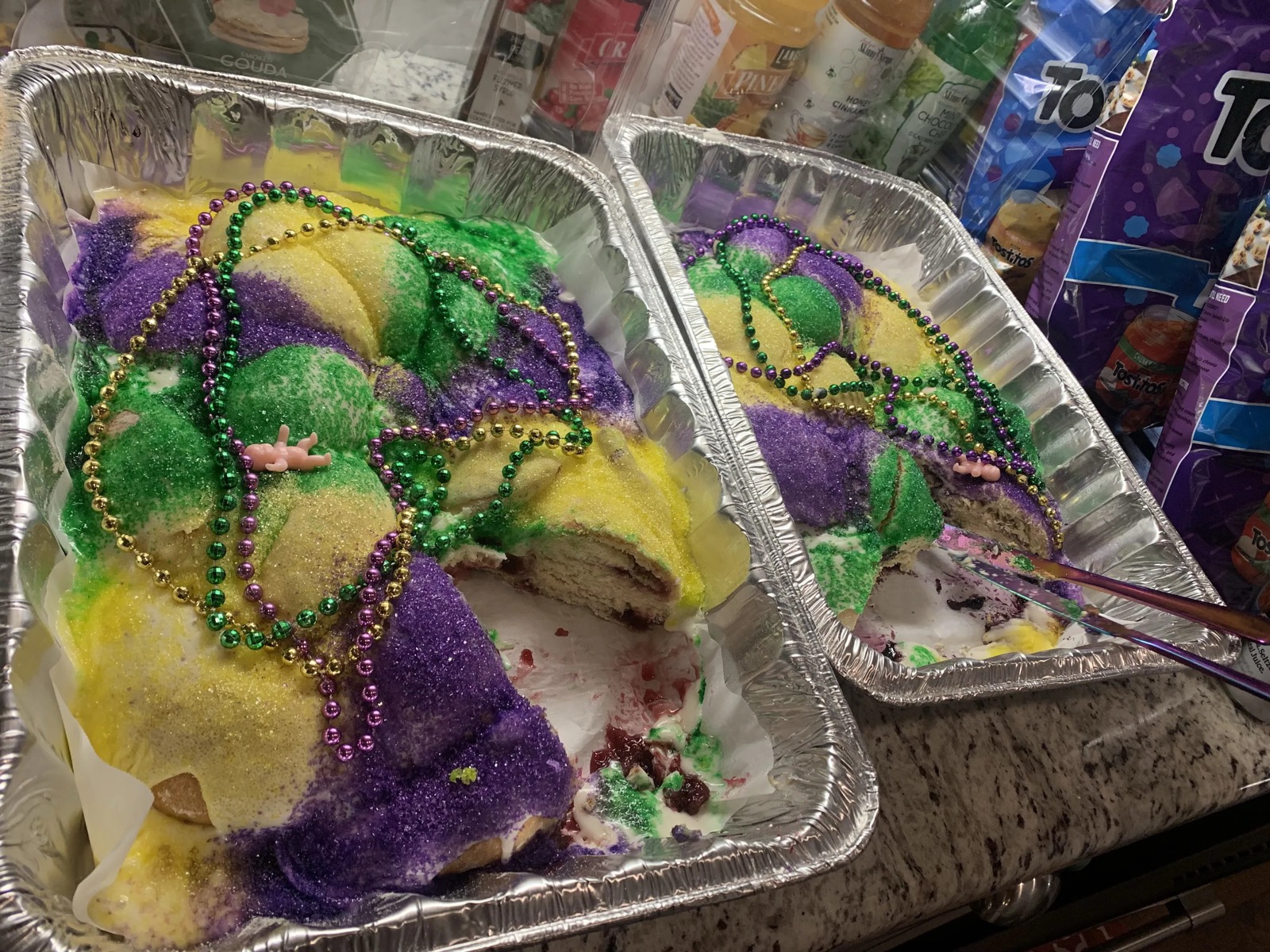 Plate of Cajun specialties